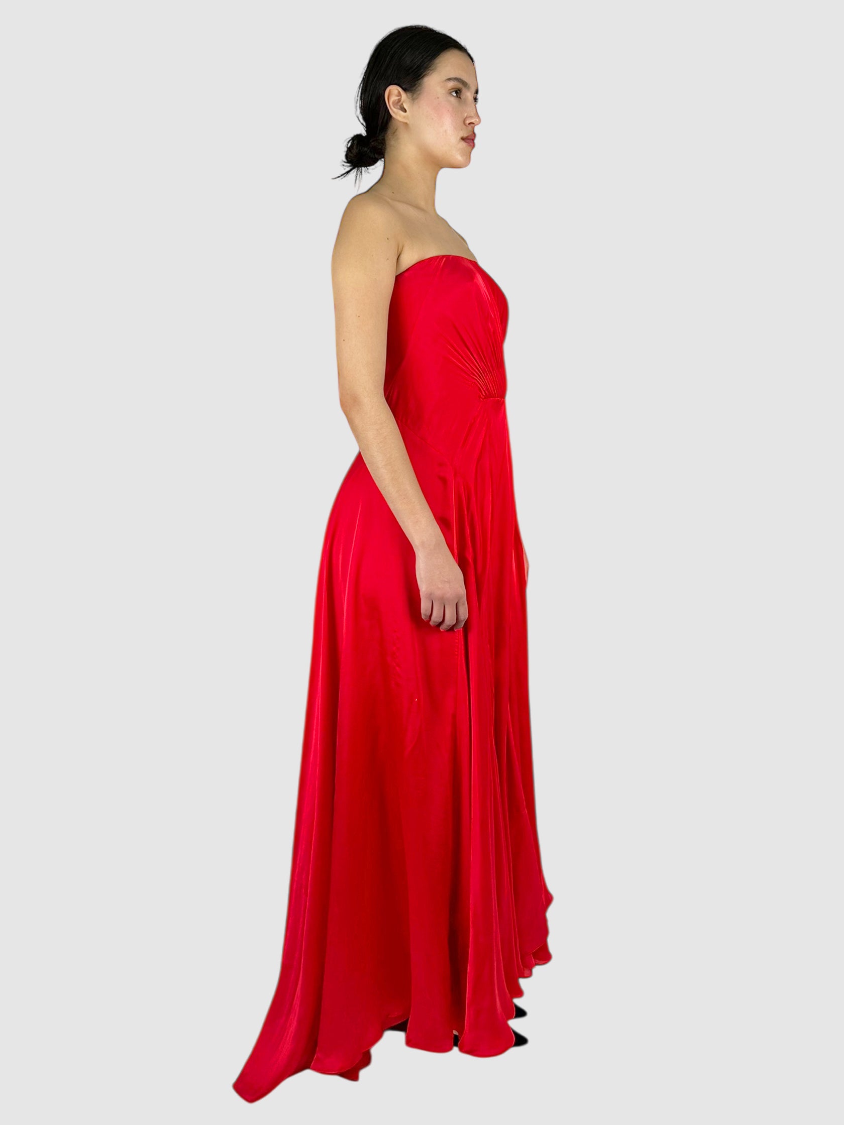 Ruched Maxi Dress - Size 8