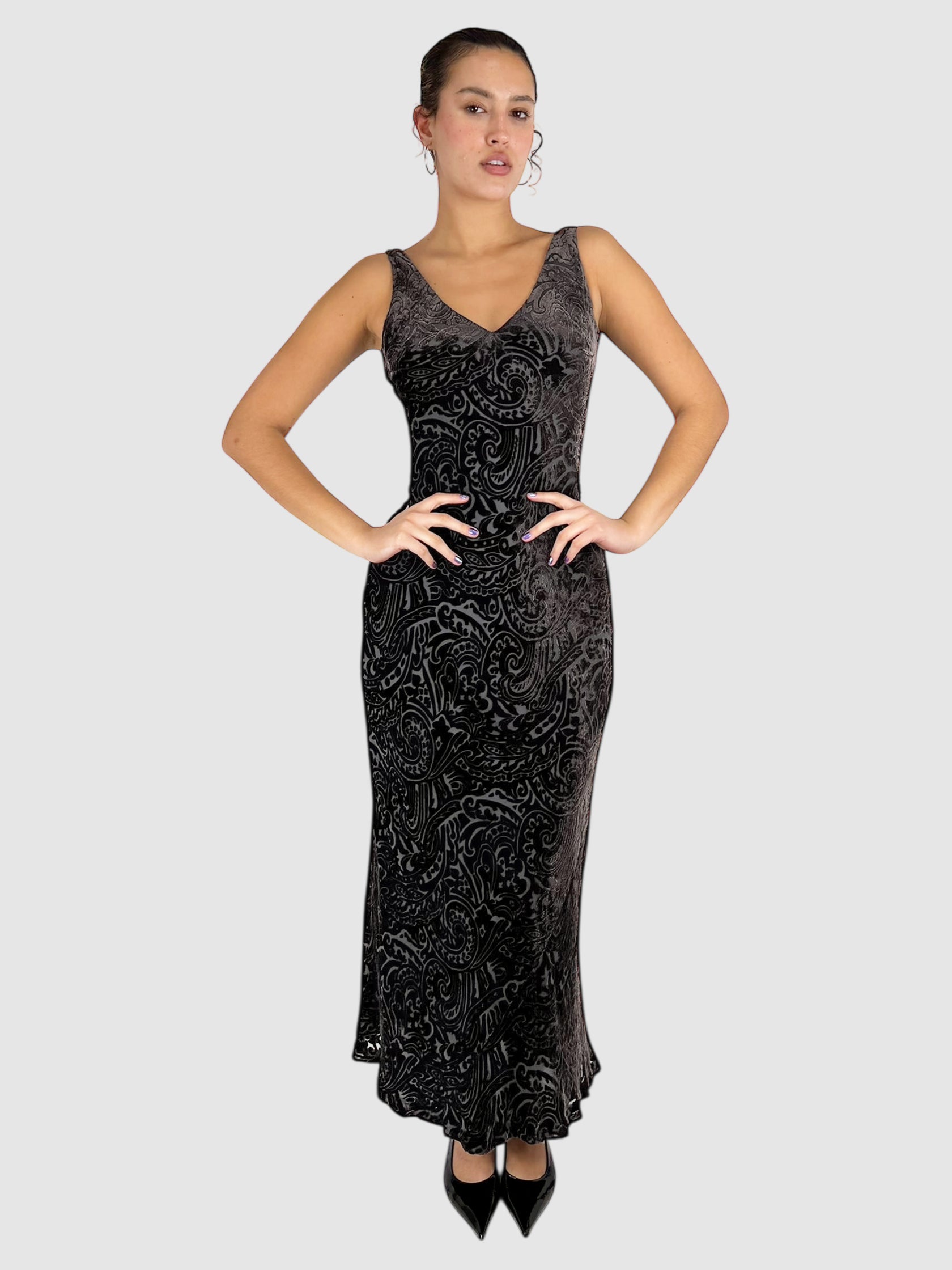 Velvet Paisley Dress