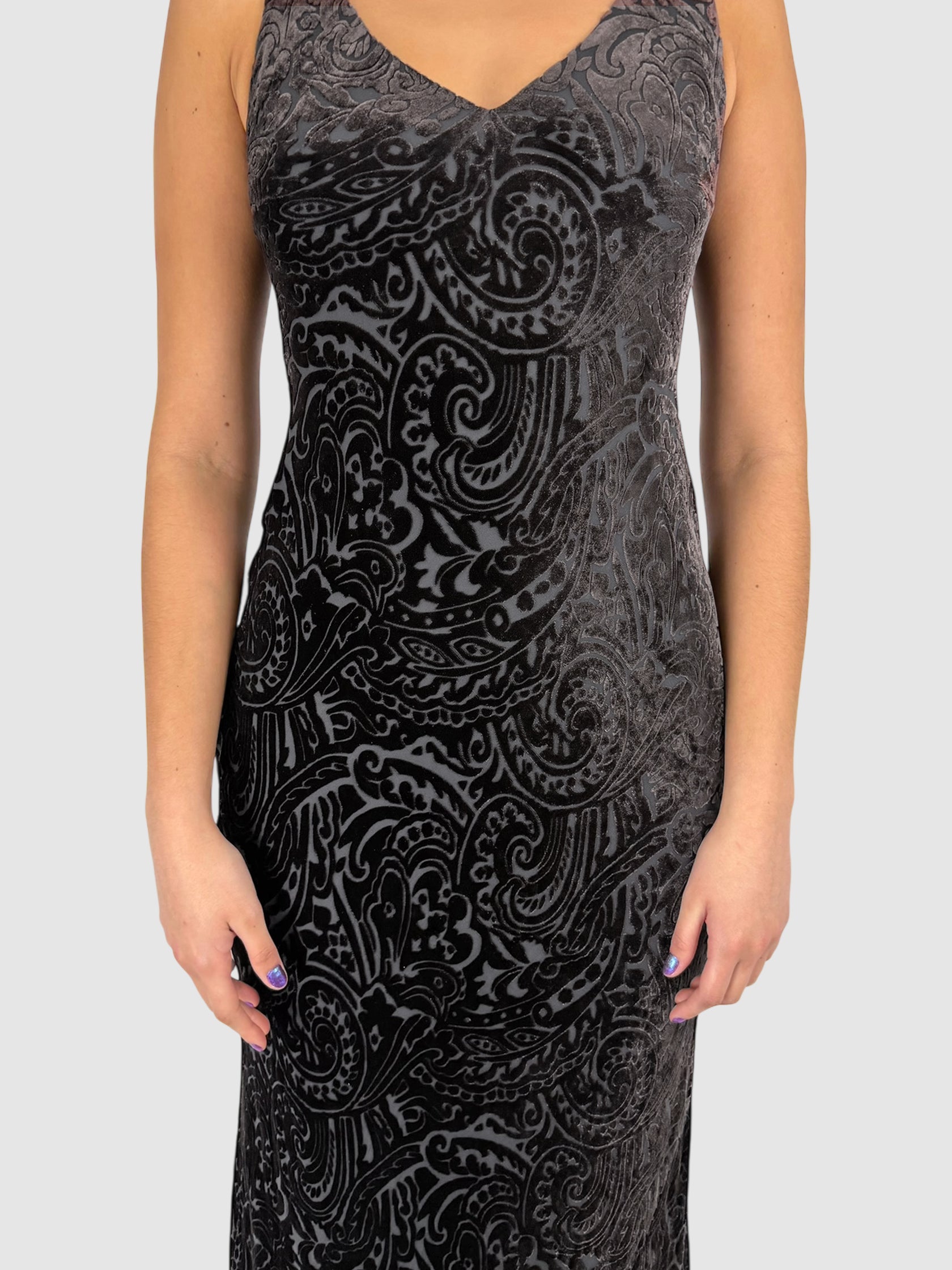 Velvet Paisley Dress