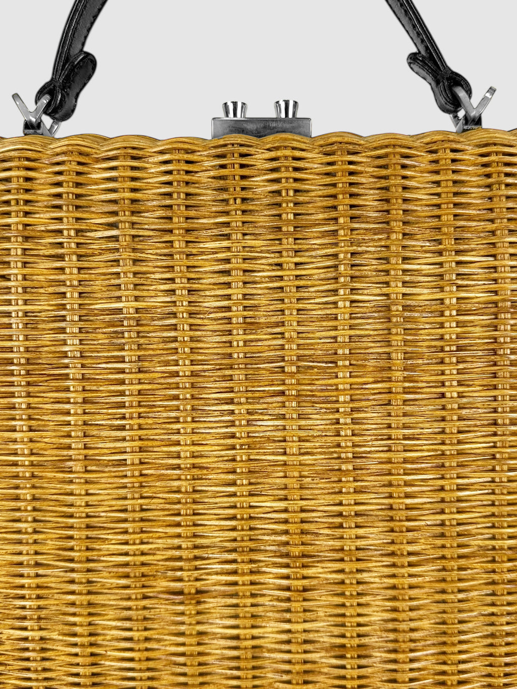 Wicker Handle Bag