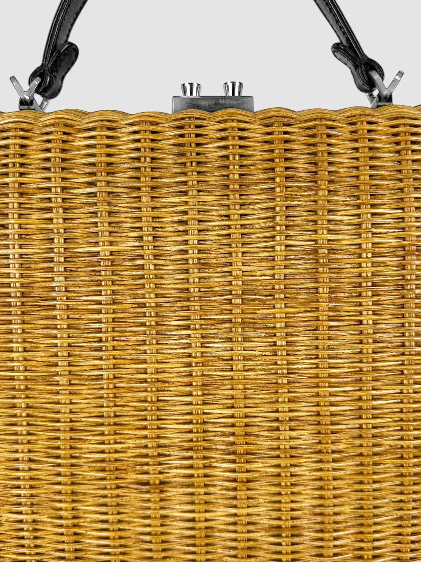 Wicker Handle Bag