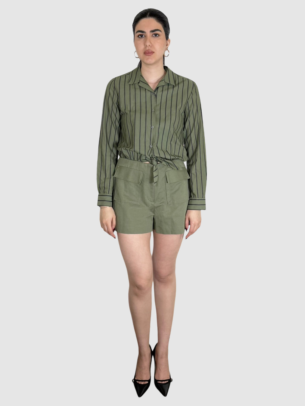 Stripe Mini Jumpsuit