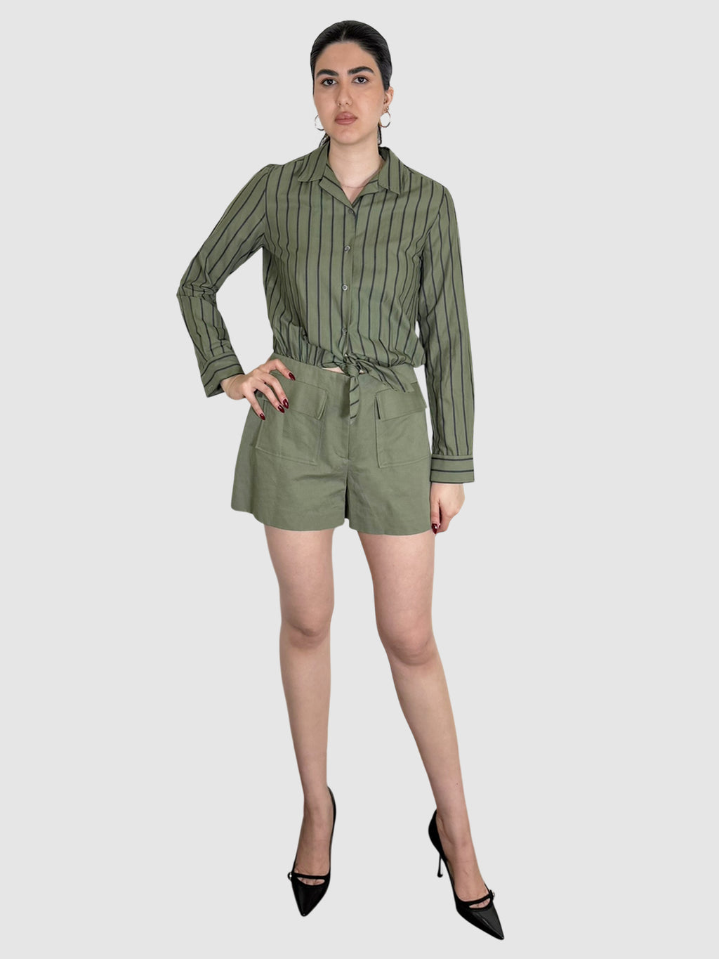 Stripe Mini Jumpsuit