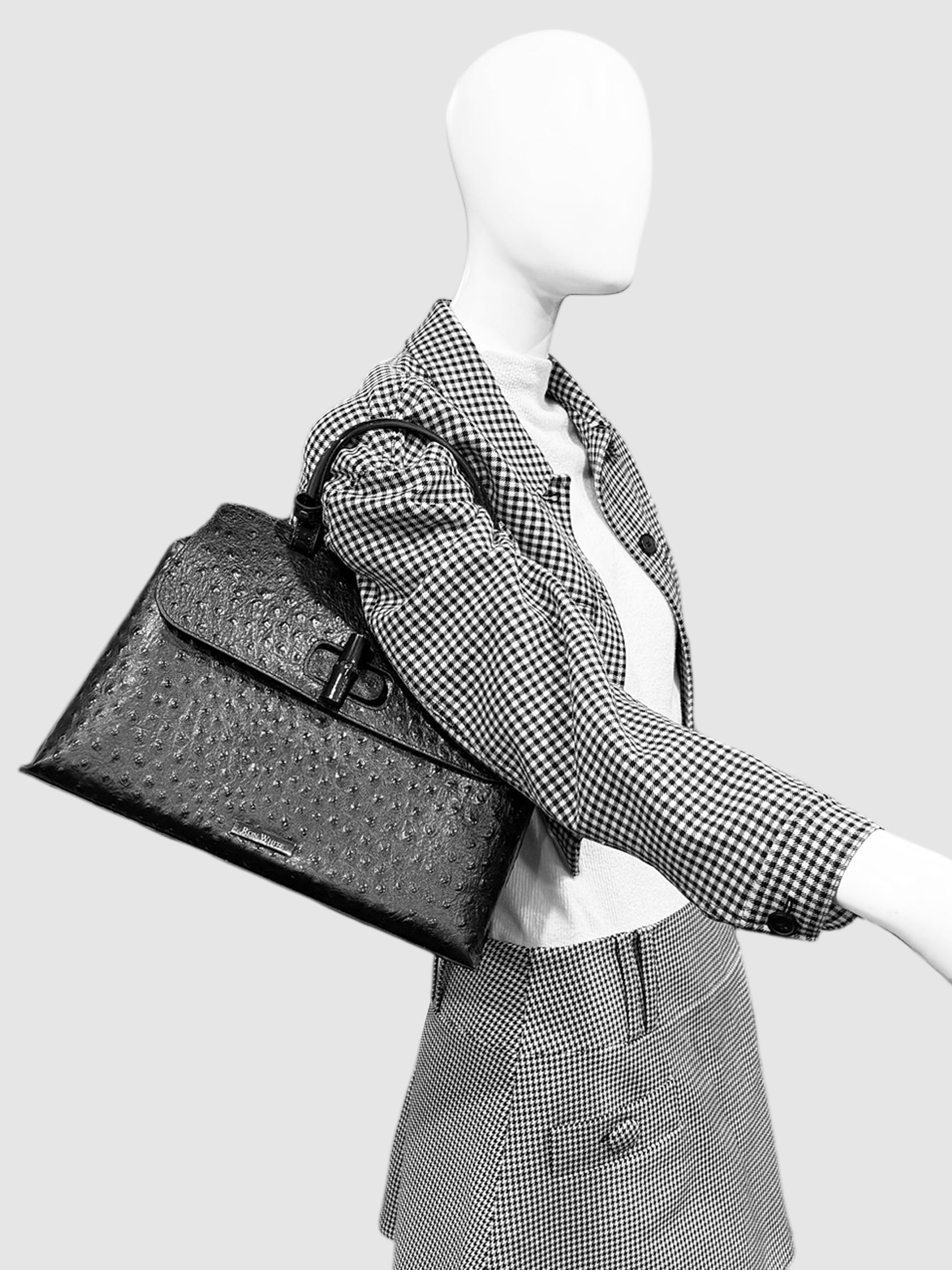 Ostrich Plumadore Bag