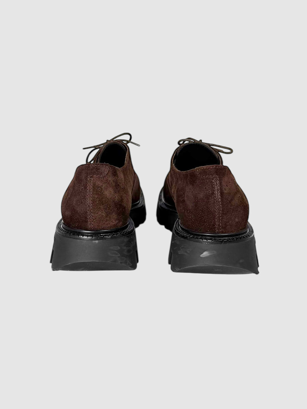 Suede Lace-Up Loafers