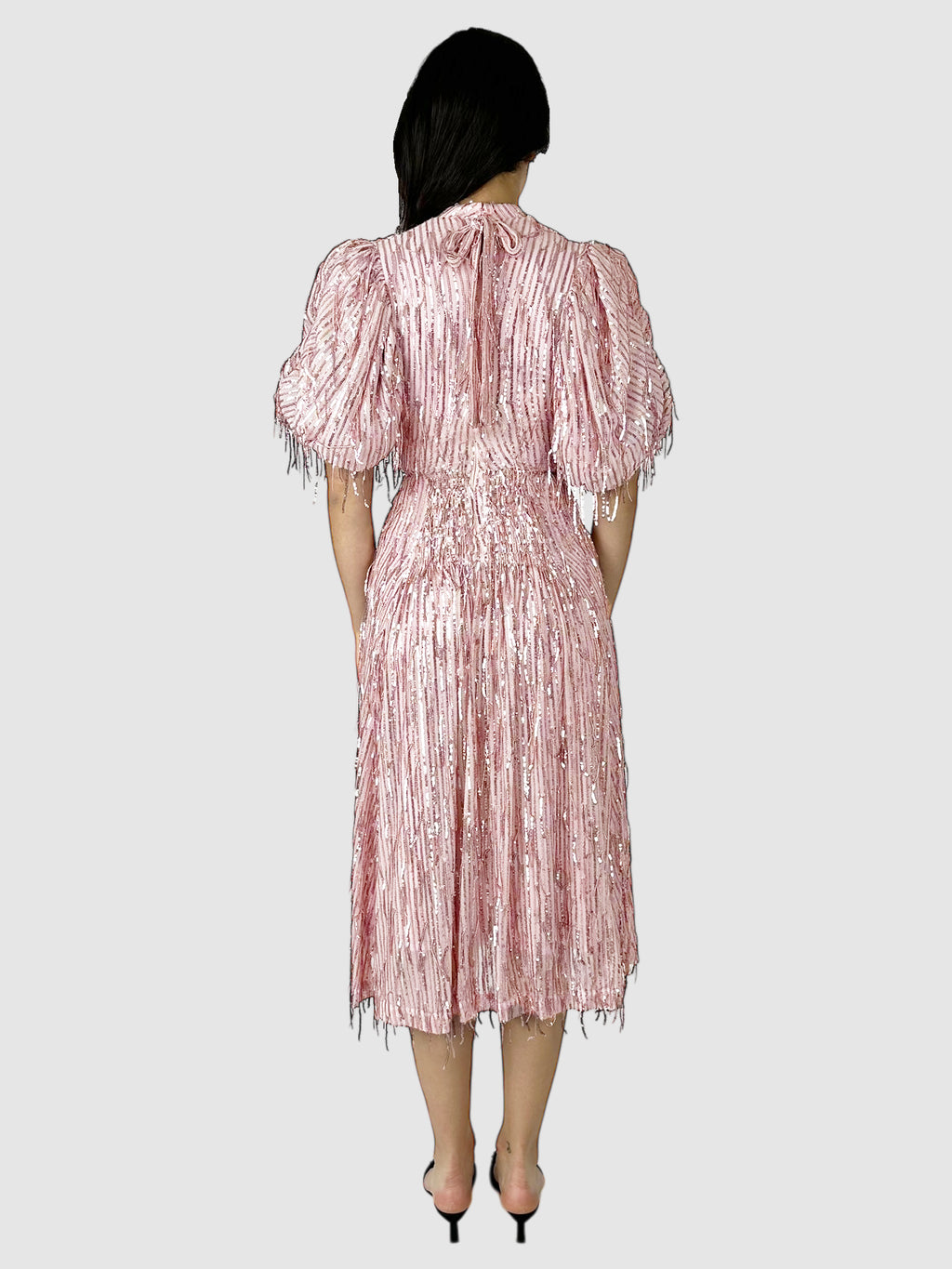 Sequinned Fringe Dawn Midi Dress