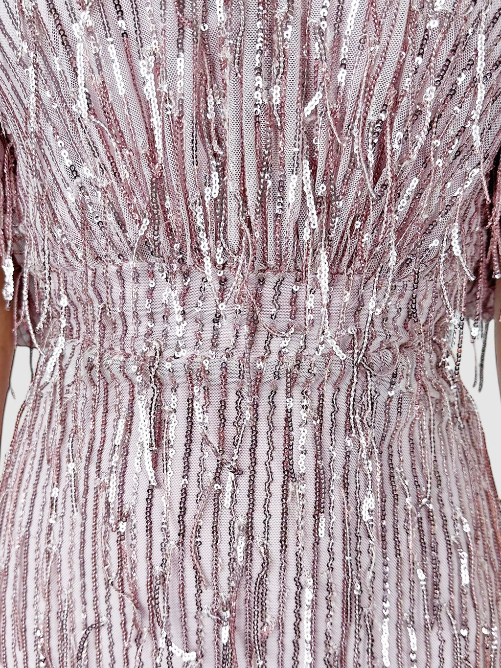 Sequinned Fringe Dawn Midi Dress