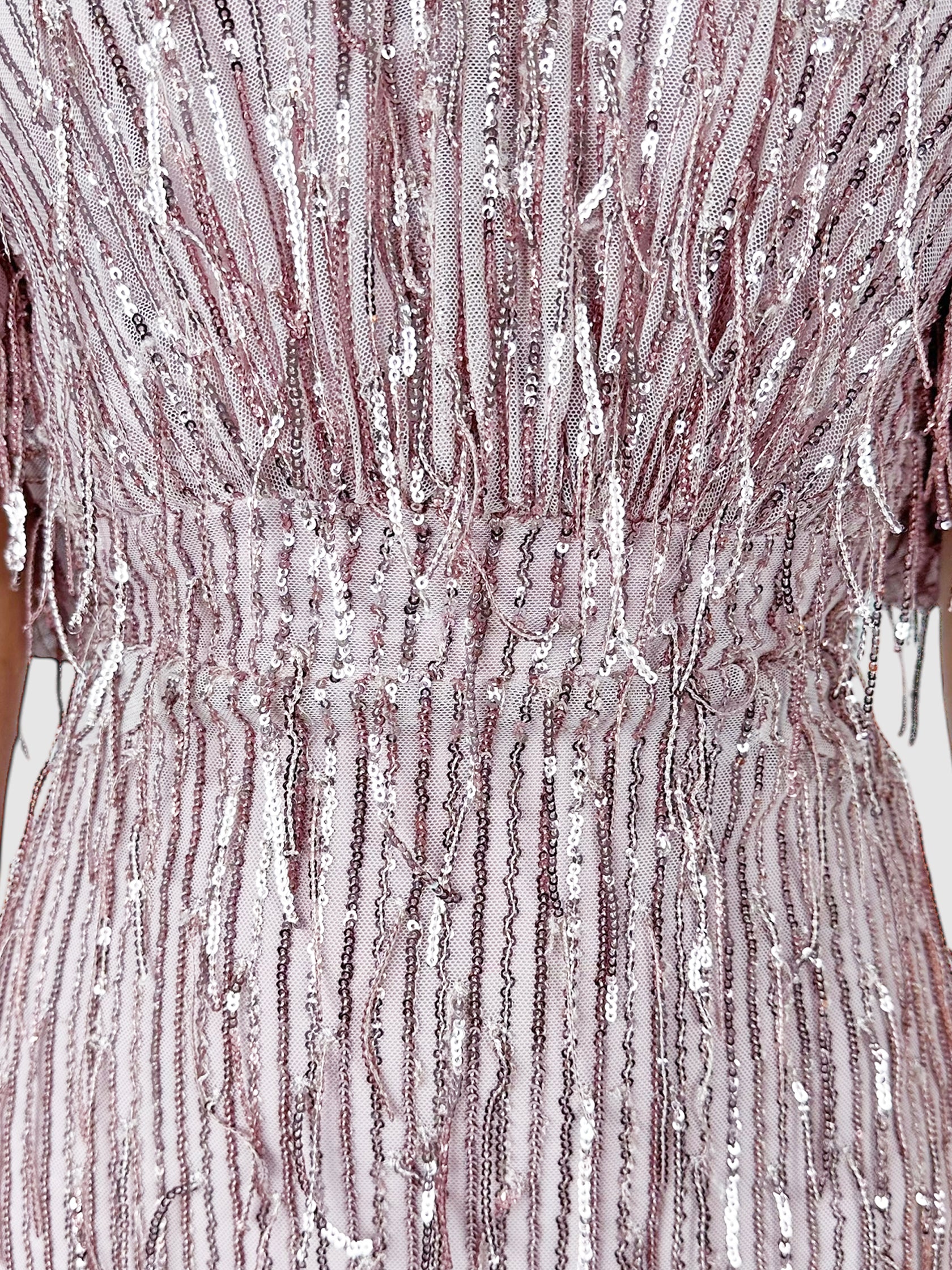Sequinned Fringe Dawn Midi Dress