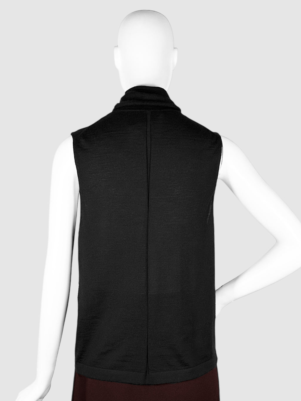 Knit Sleeveless Mock Neck Top - Size L