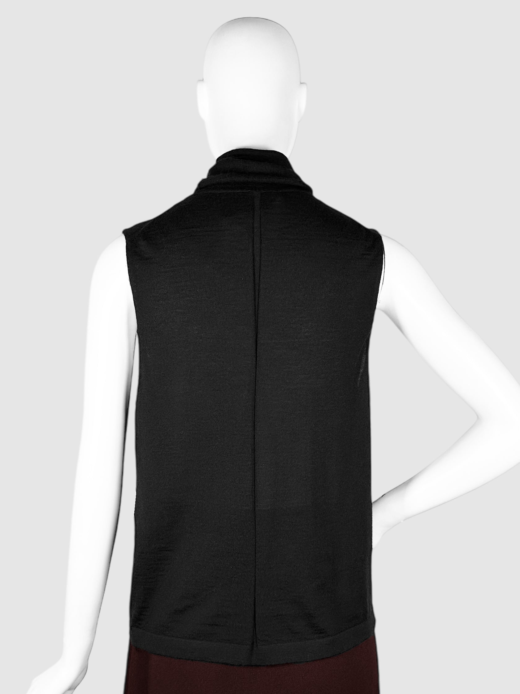 Knit Sleeveless Mock Neck Top - Size L