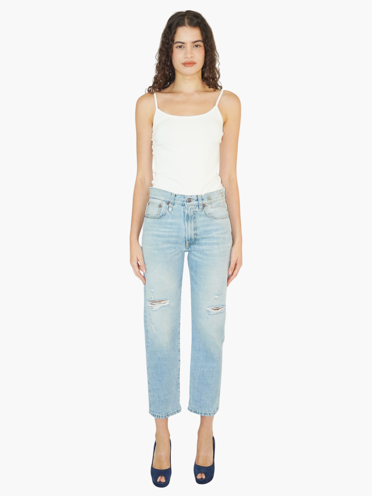 Distressed Boyfriend Jeans