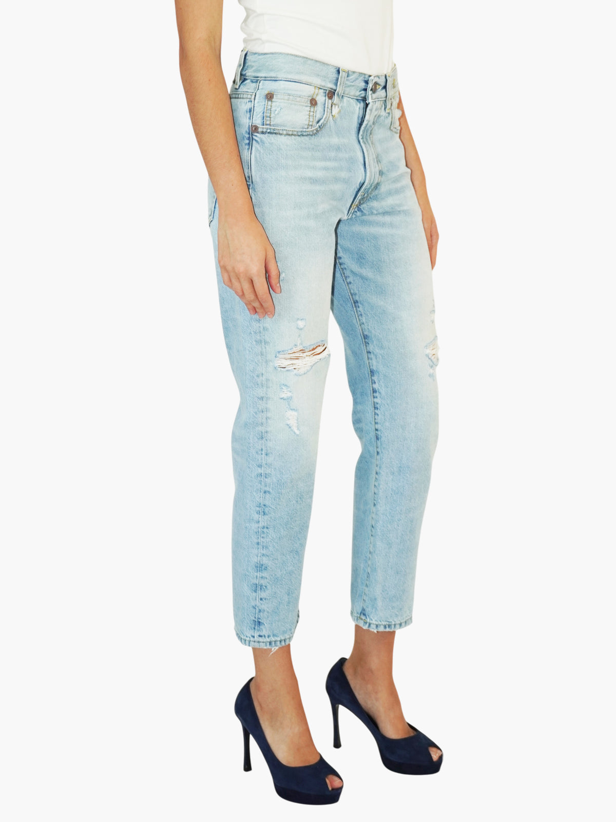 Distressed Boyfriend Jeans