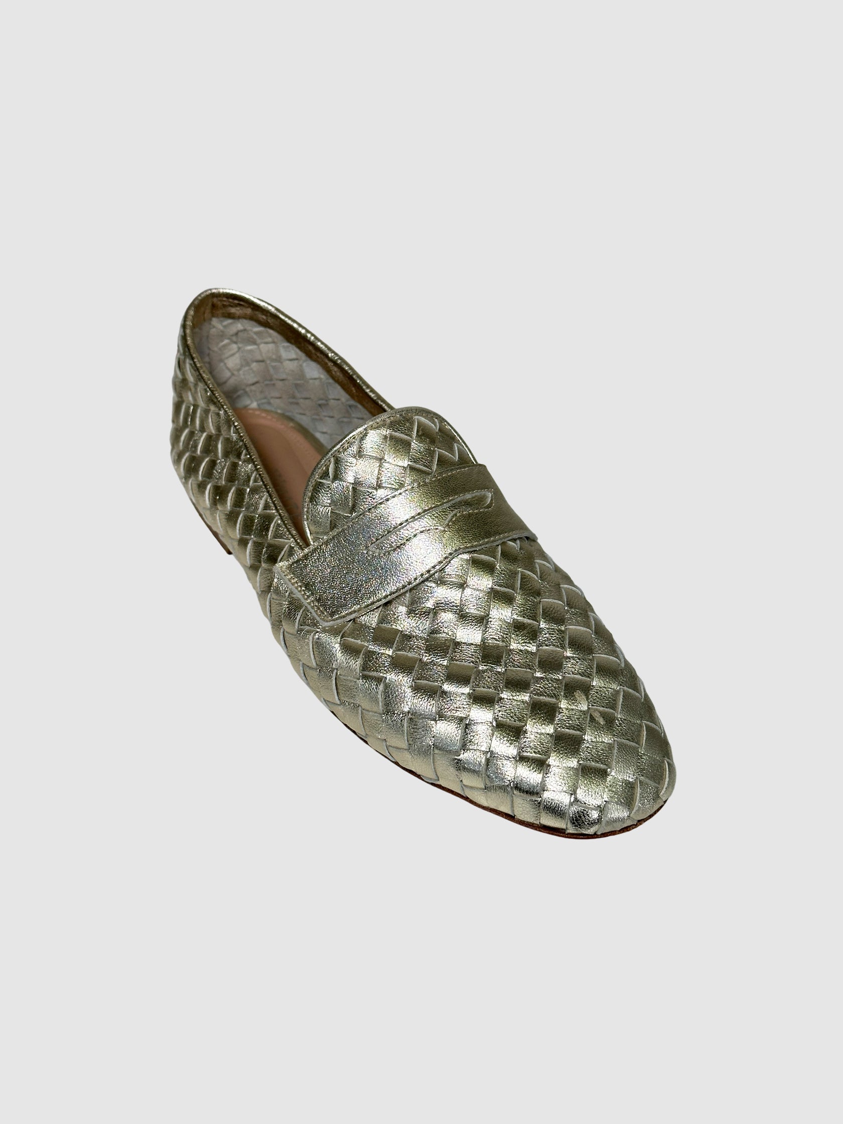 Woven Leather Loafers - Size 39.5