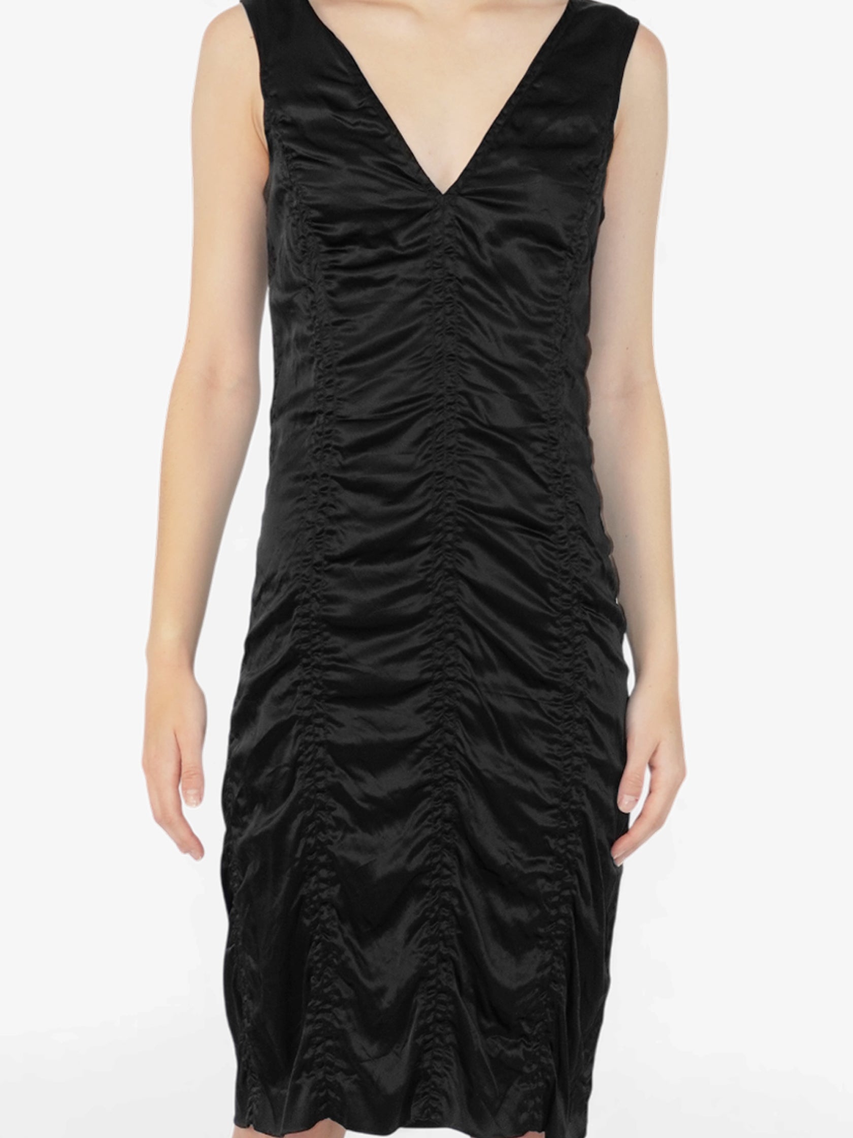 Ruched Sleeveless Dress