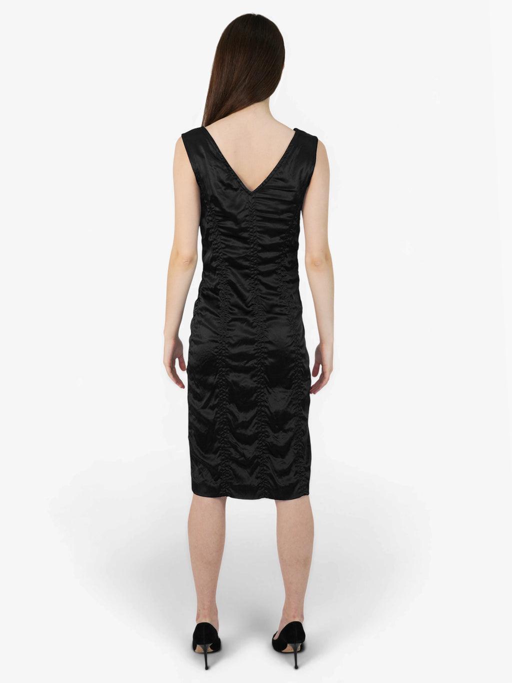 Ruched Sleeveless Dress
