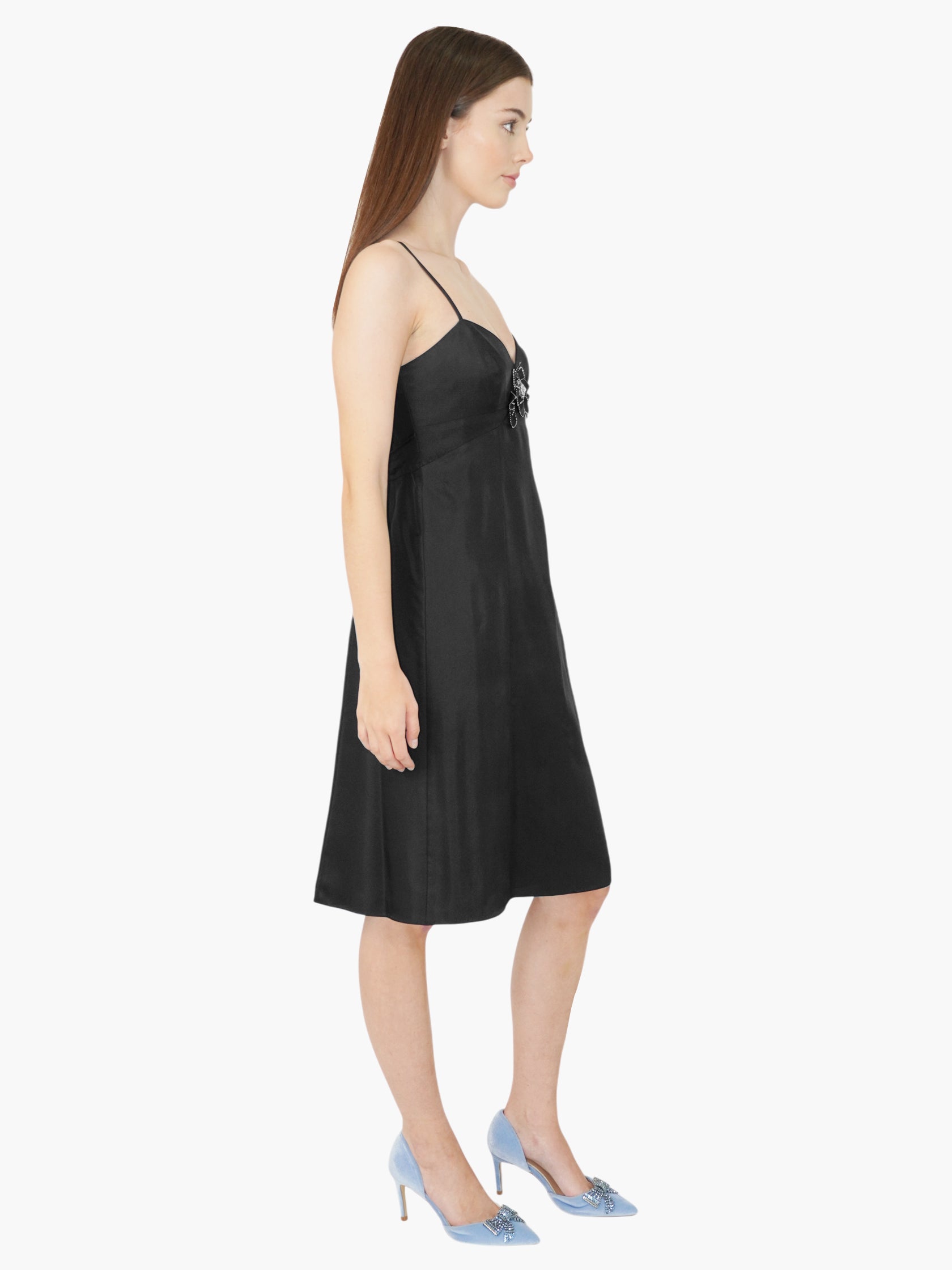 Silk Embellished Dress
