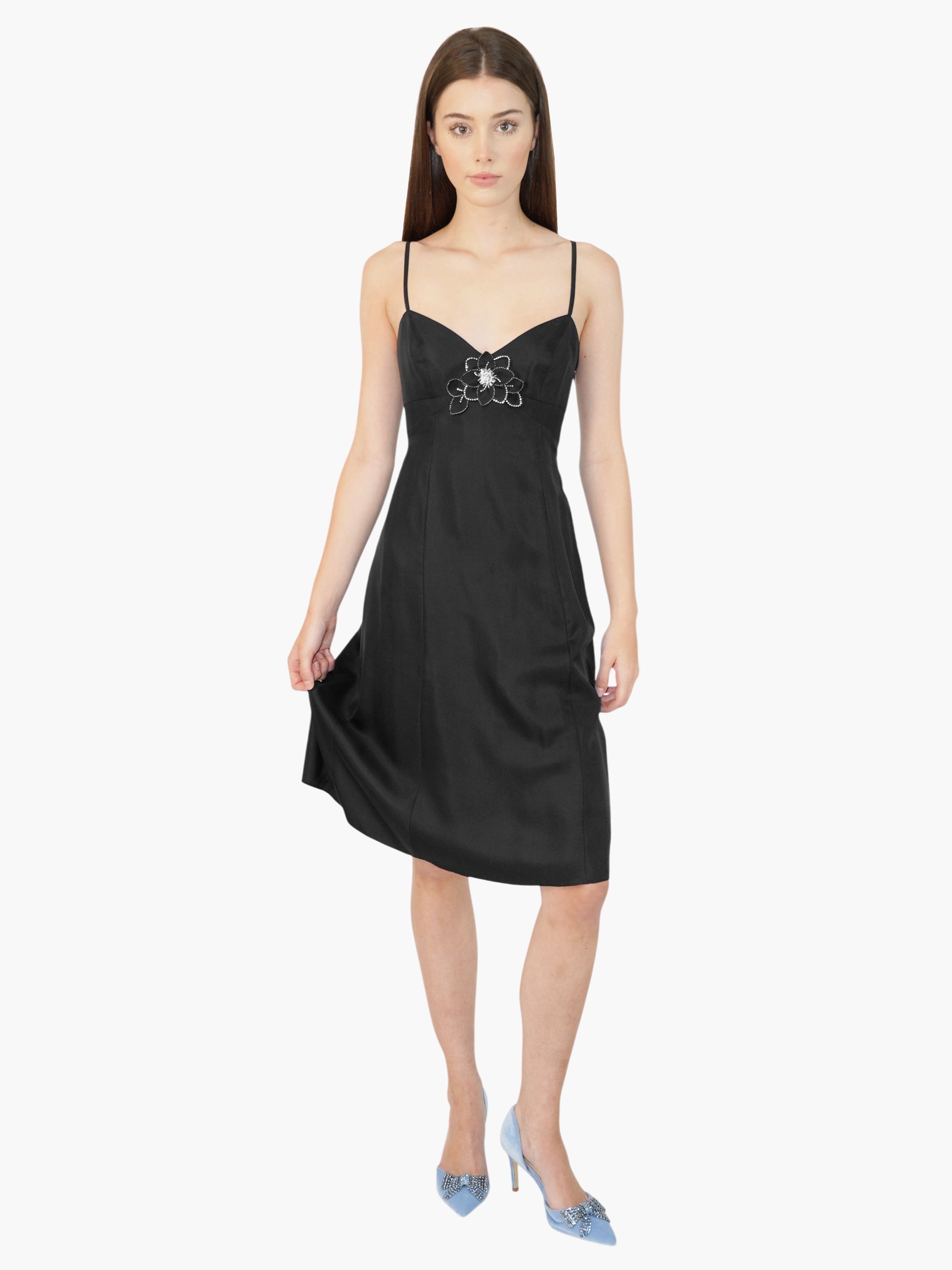 Silk Embellished Dress