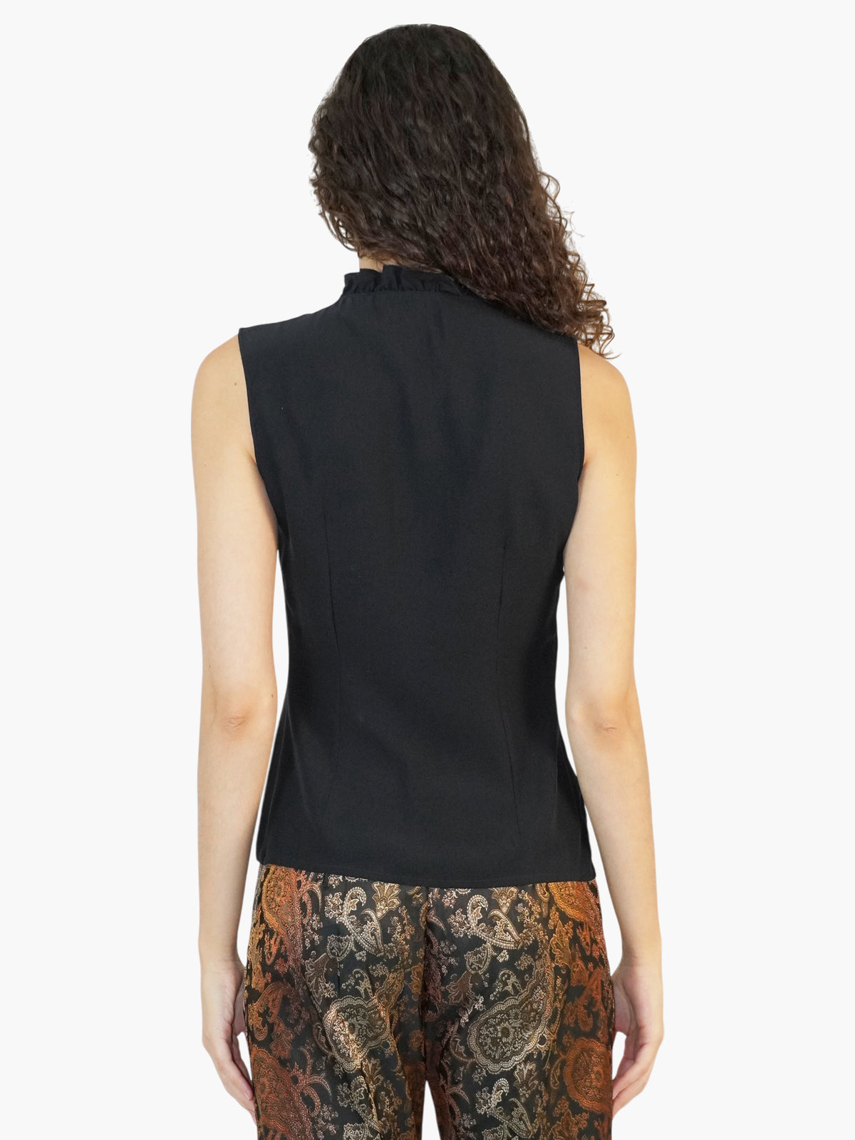 Silk Ruffled Top