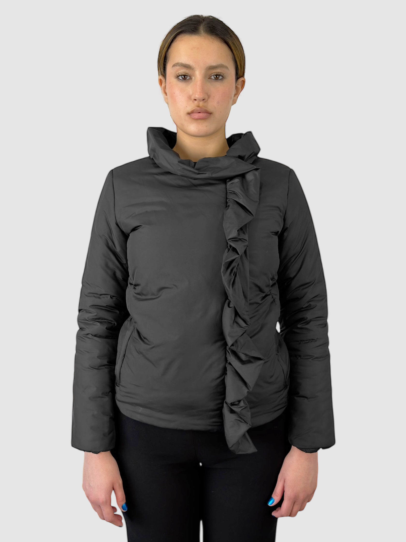 Ruffle Puffer Jacket