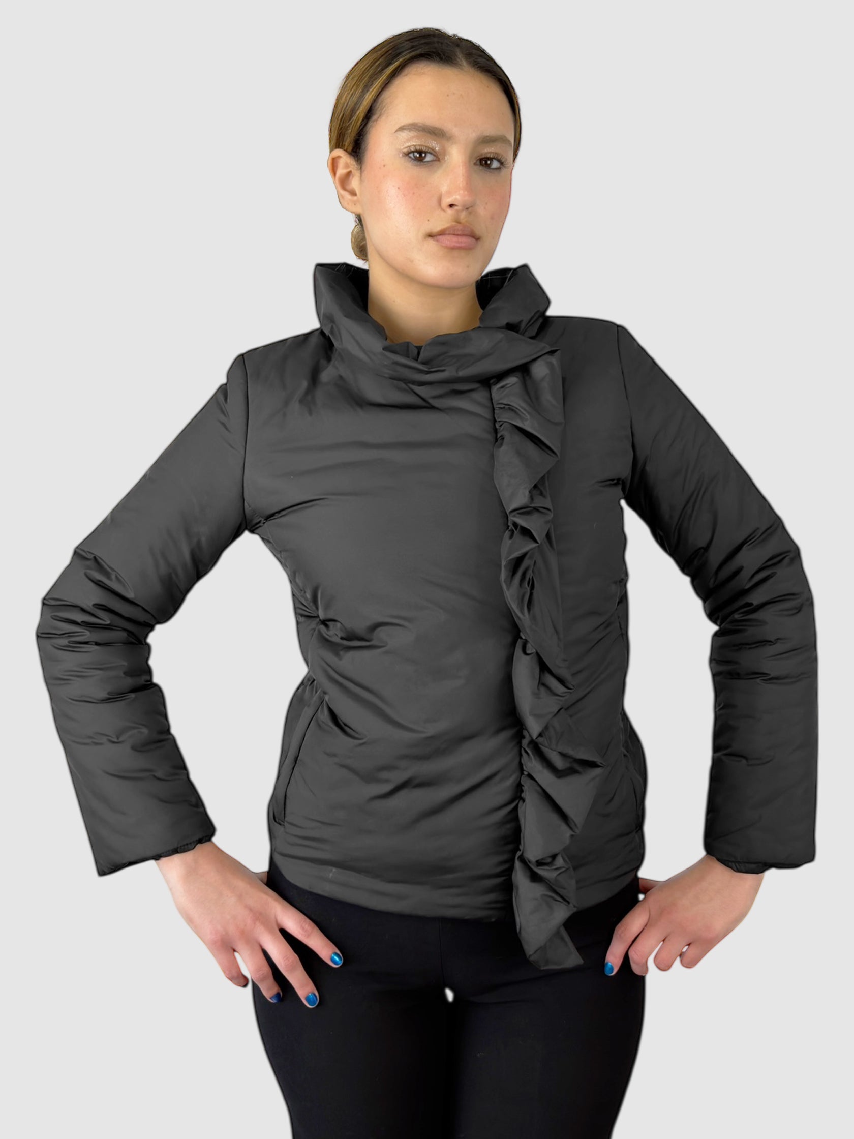 Ruffle Puffer Jacket
