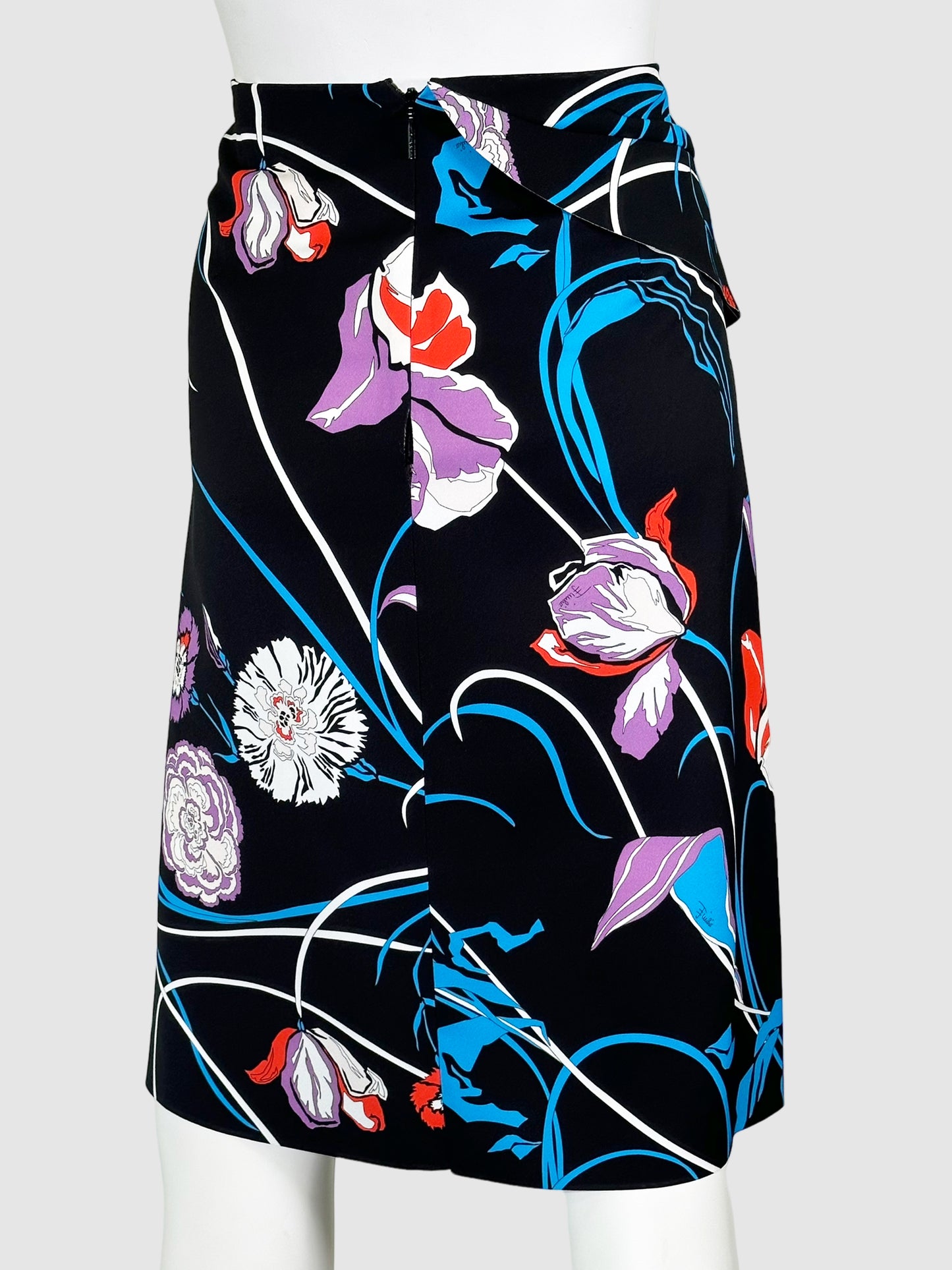 Emilio Pucci Floral Print Skirt - Size 44