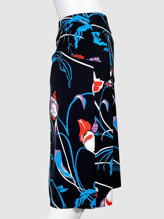 Emilio Pucci Floral Print Skirt - Size 44