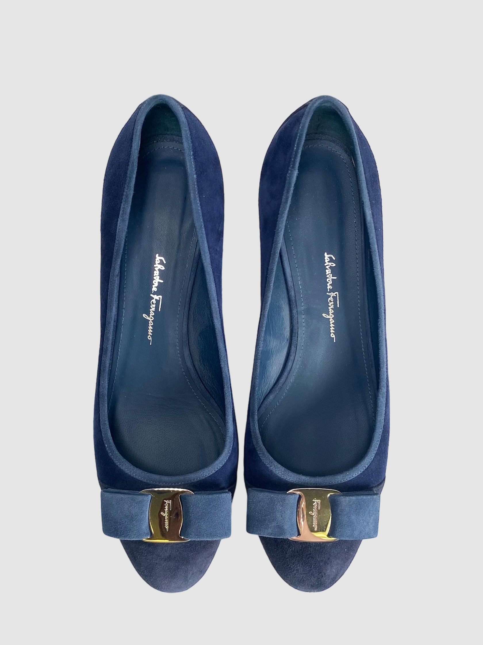 Salvatore Ferragamo Suede Pumps - Size 7.5