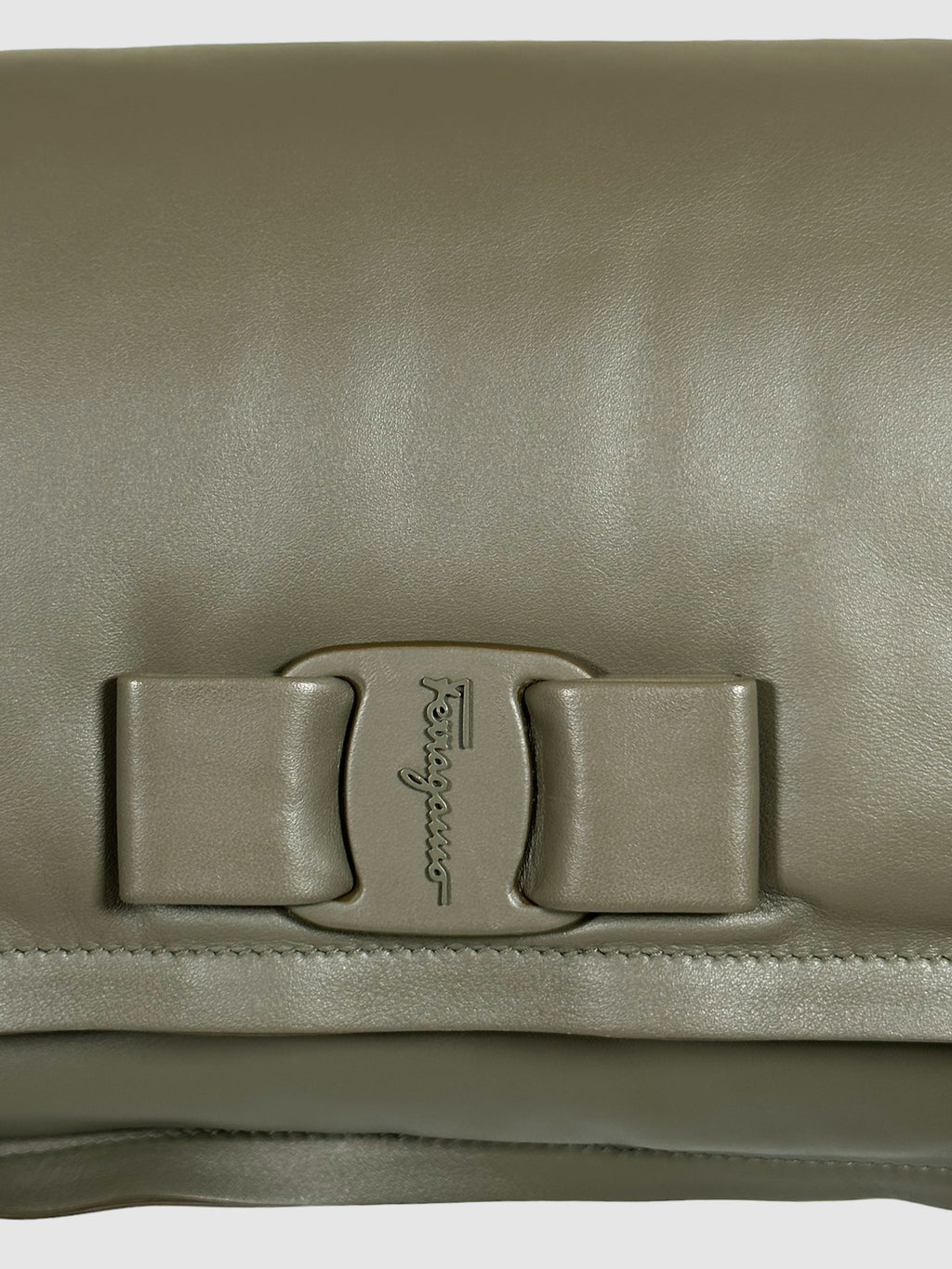 Salvatore Ferragamo Viva Bow Padded Leather Shoulder Bag