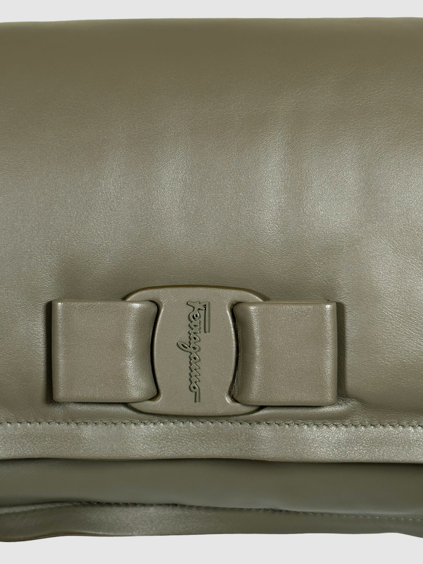 Salvatore Ferragamo Viva Bow Padded Leather Shoulder Bag