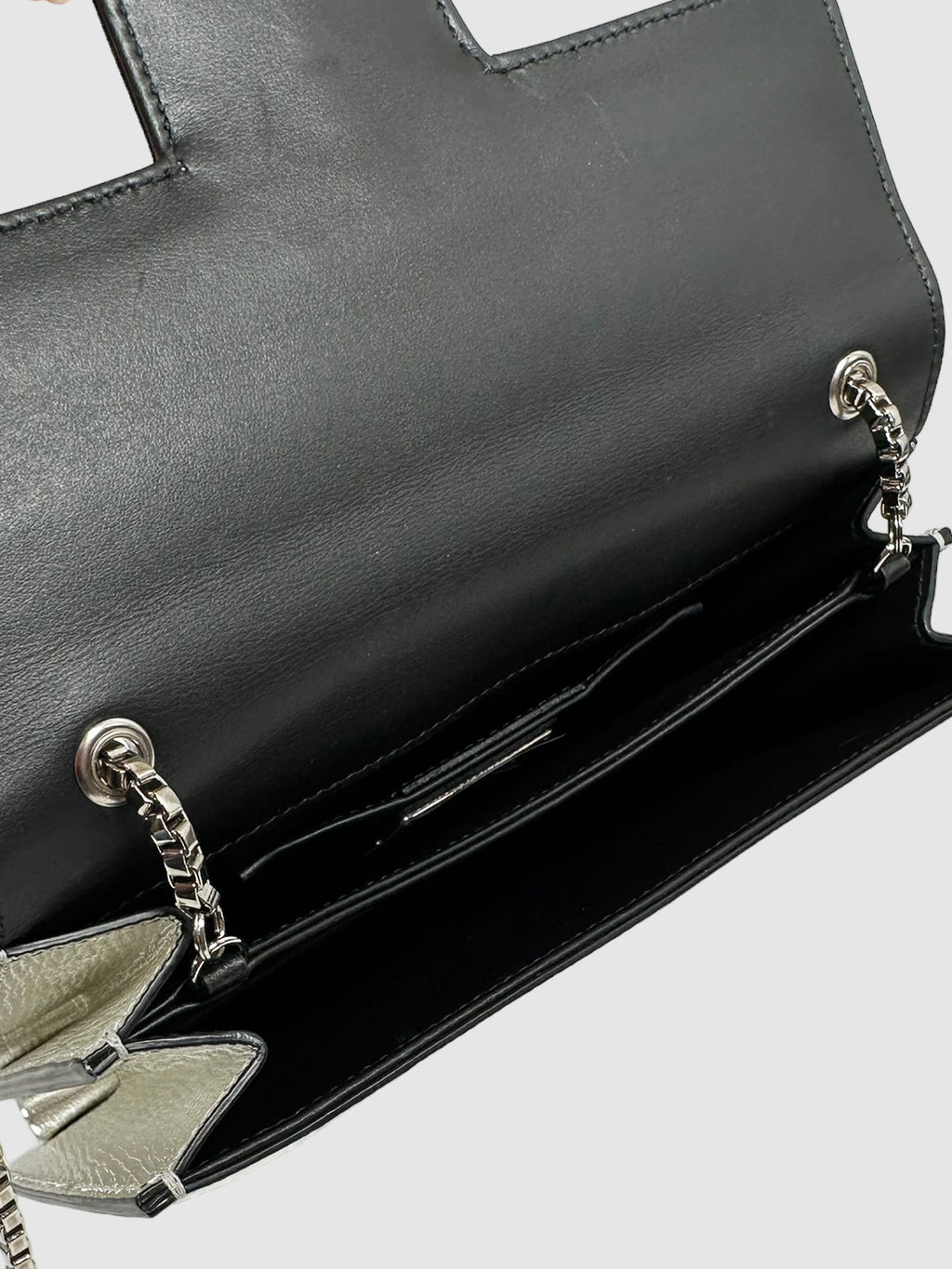 Salvatore Ferragamo Metallic Leather Crossbody Bag