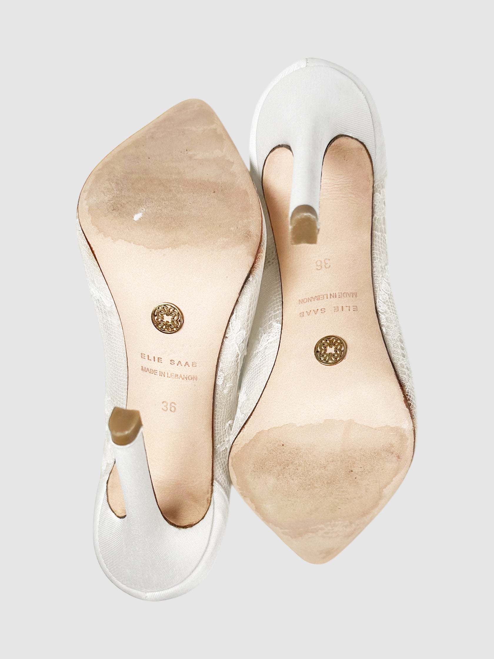 Lace Pointed Toe Pumps