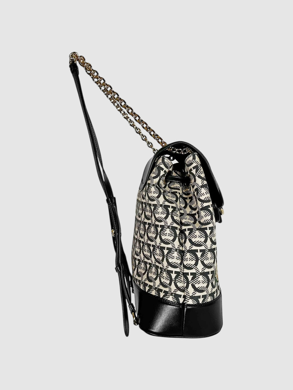 Gancini Monogram Chain Strap Backpack
