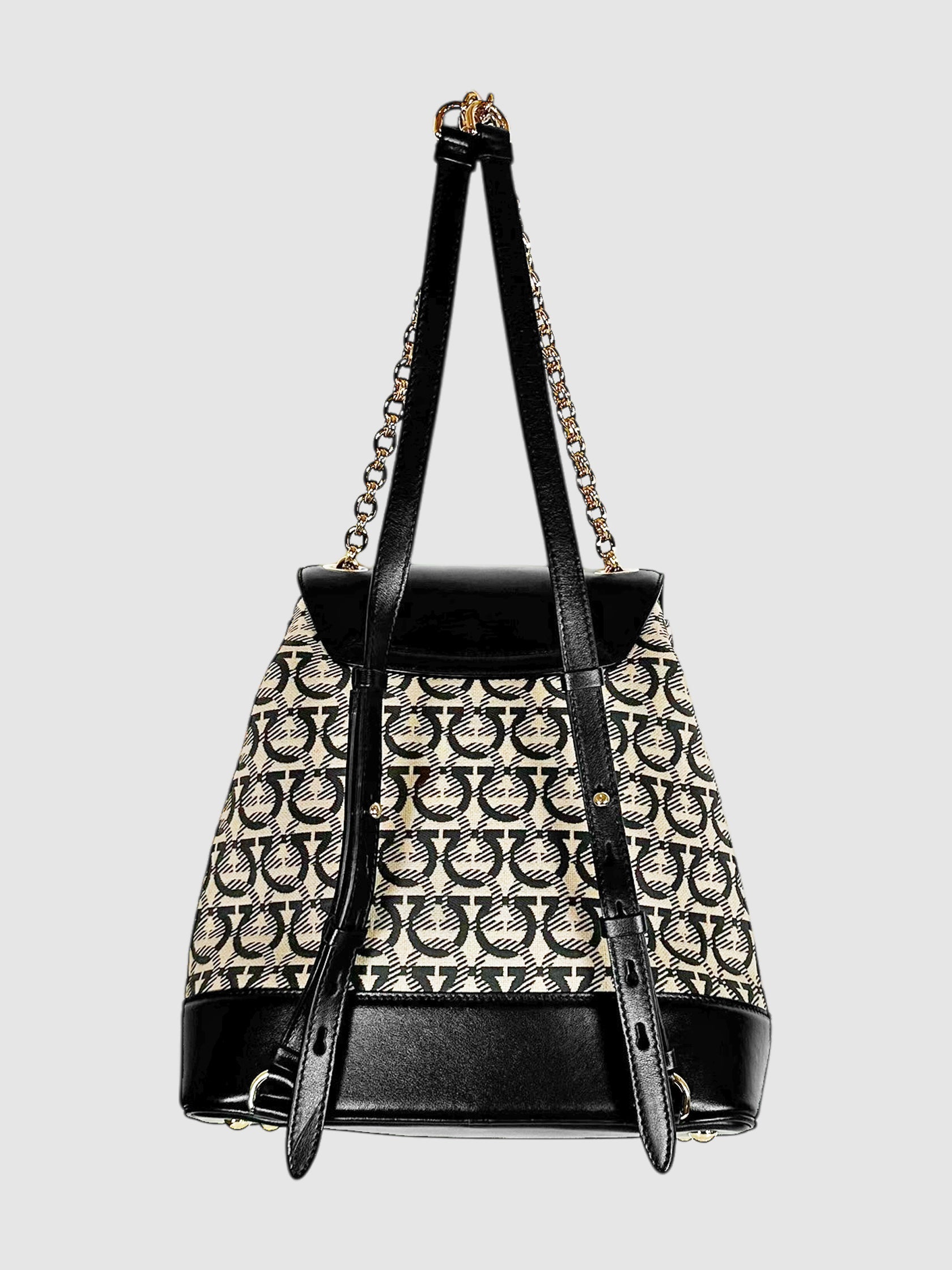 Gancini Monogram Chain Strap Backpack