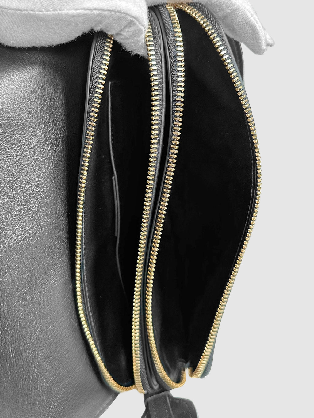 Leather Gancini Crossbody Bag