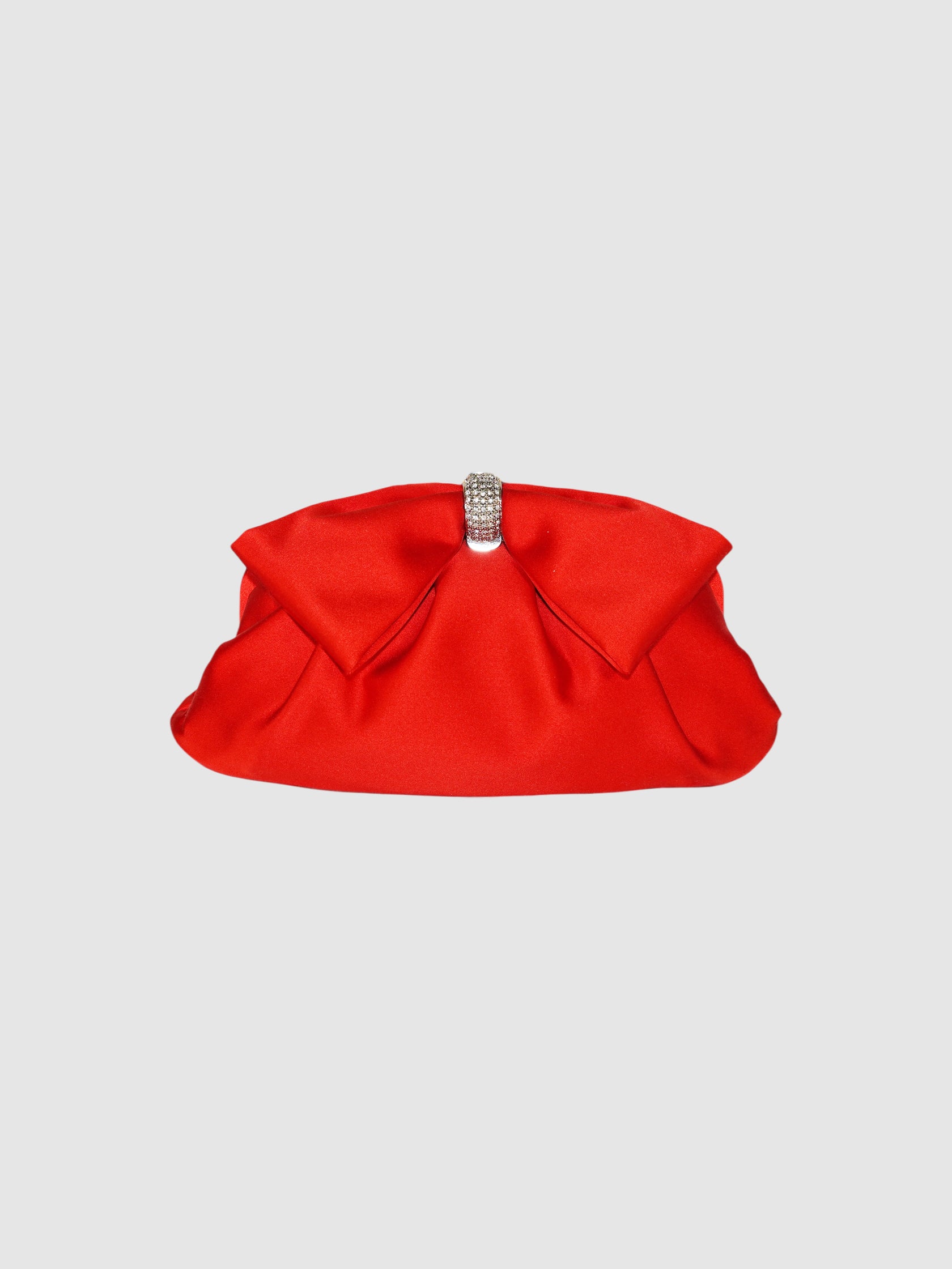 Satin Bow Clutch