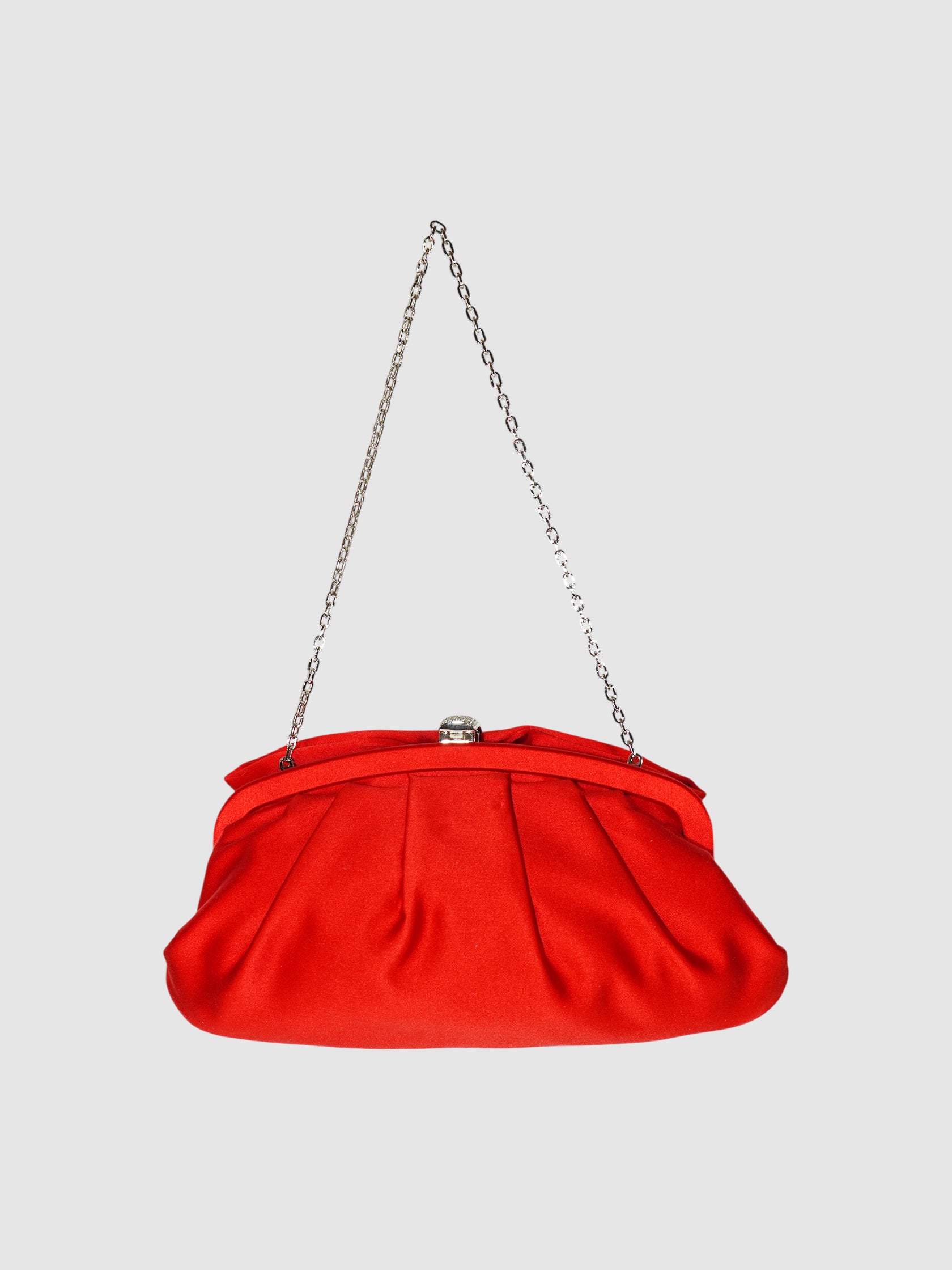 Satin Bow Clutch
