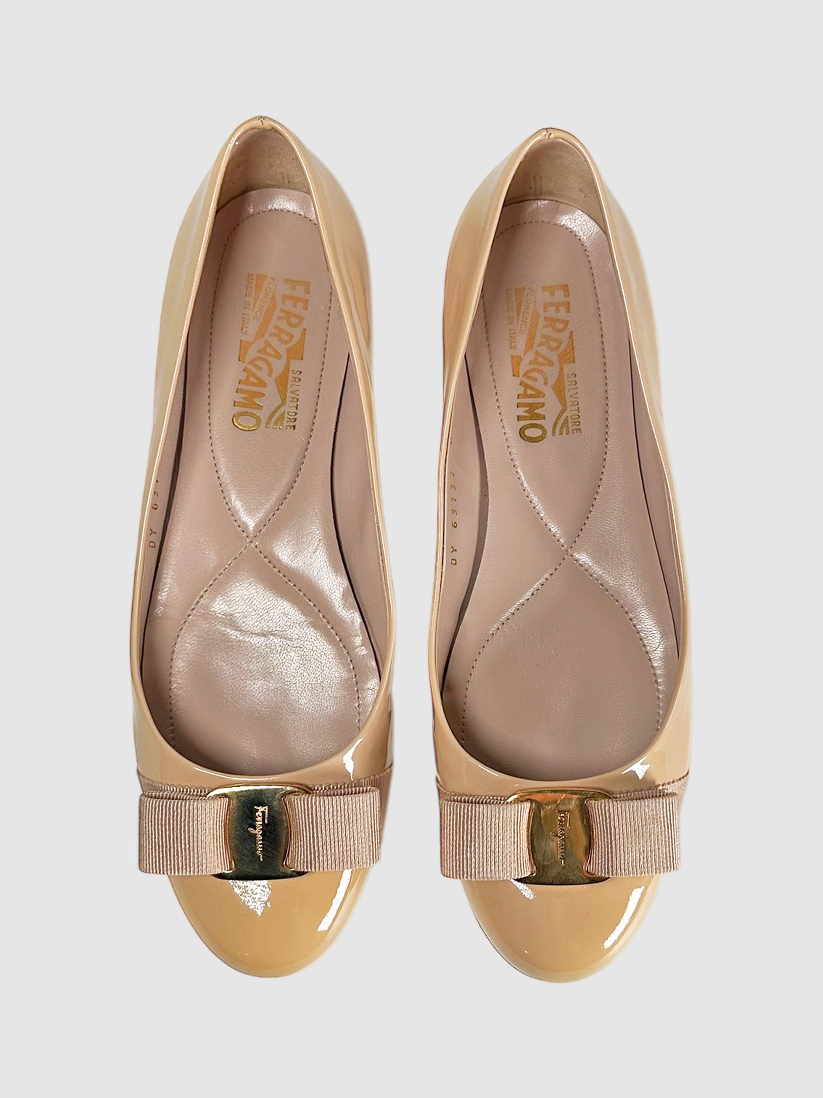 Patent Varina Flats - Size 8