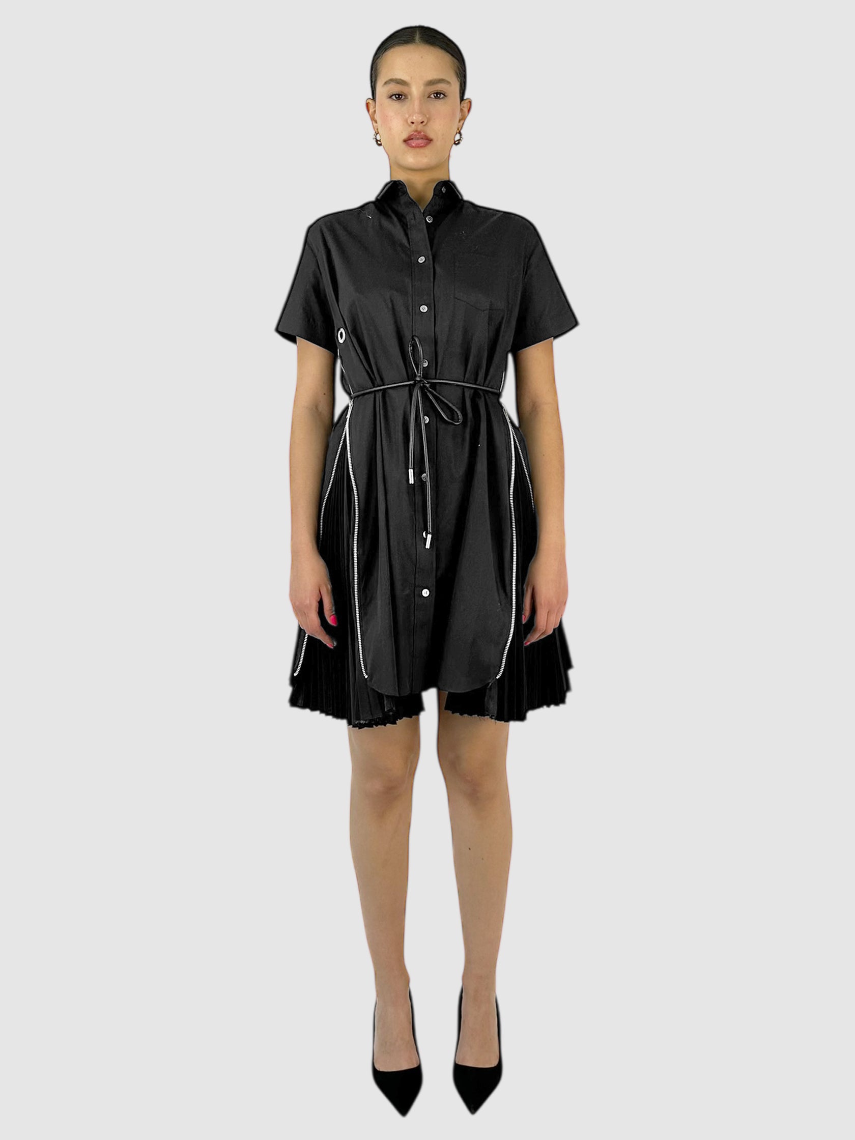 Poplin Zip Dress