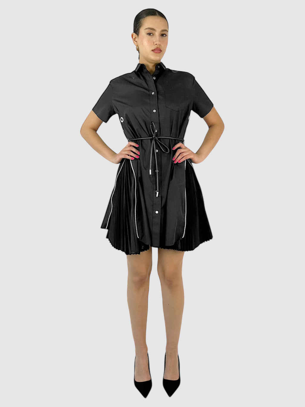 Poplin Zip Dress