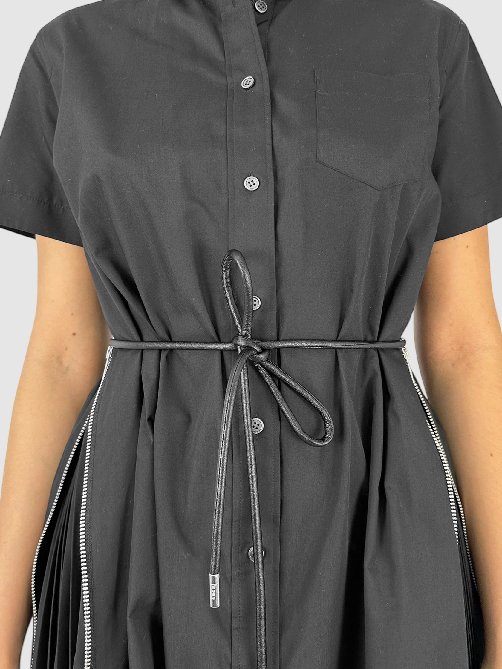 Poplin Zip Dress