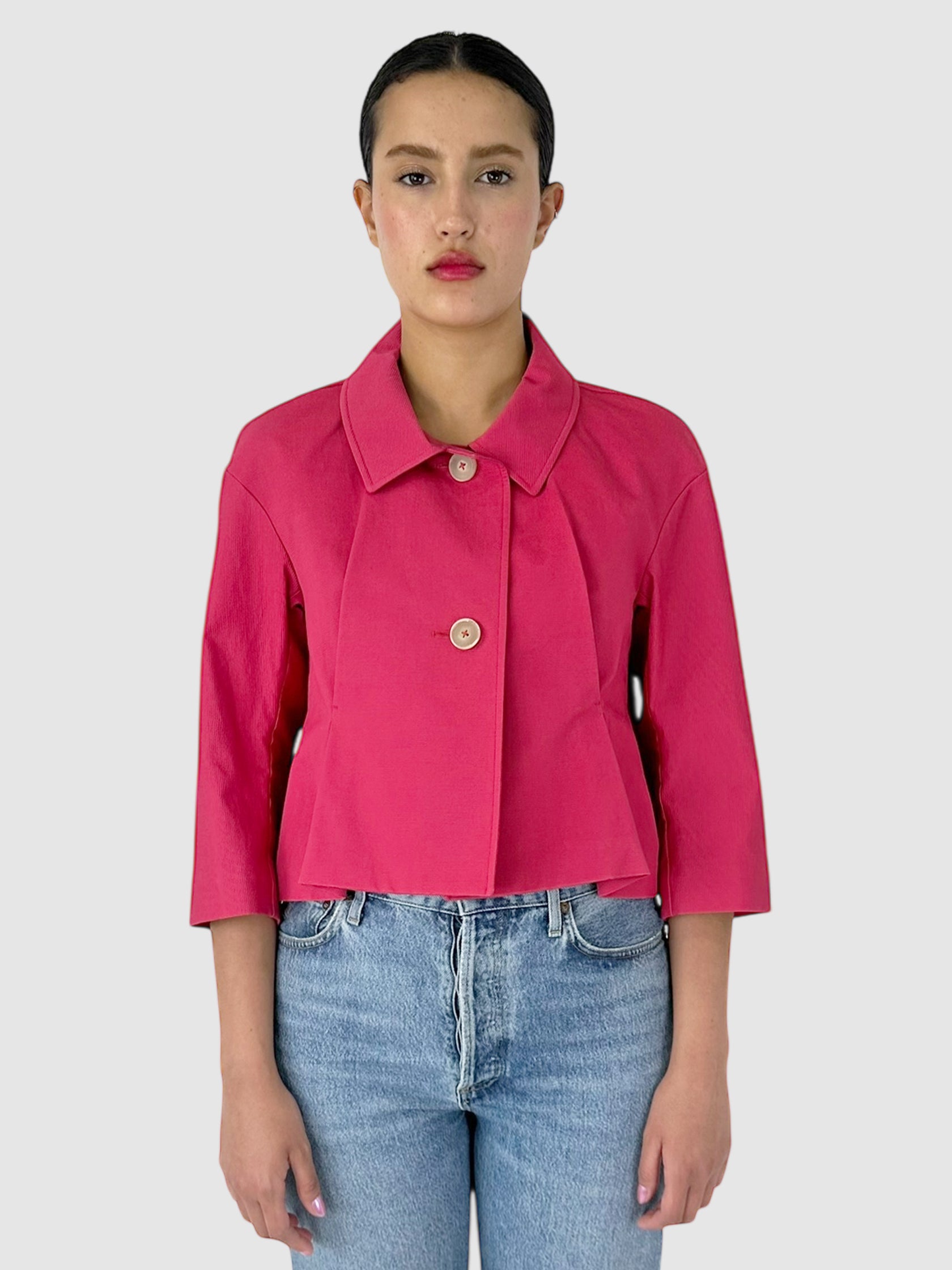 Collared Cropped Jacket