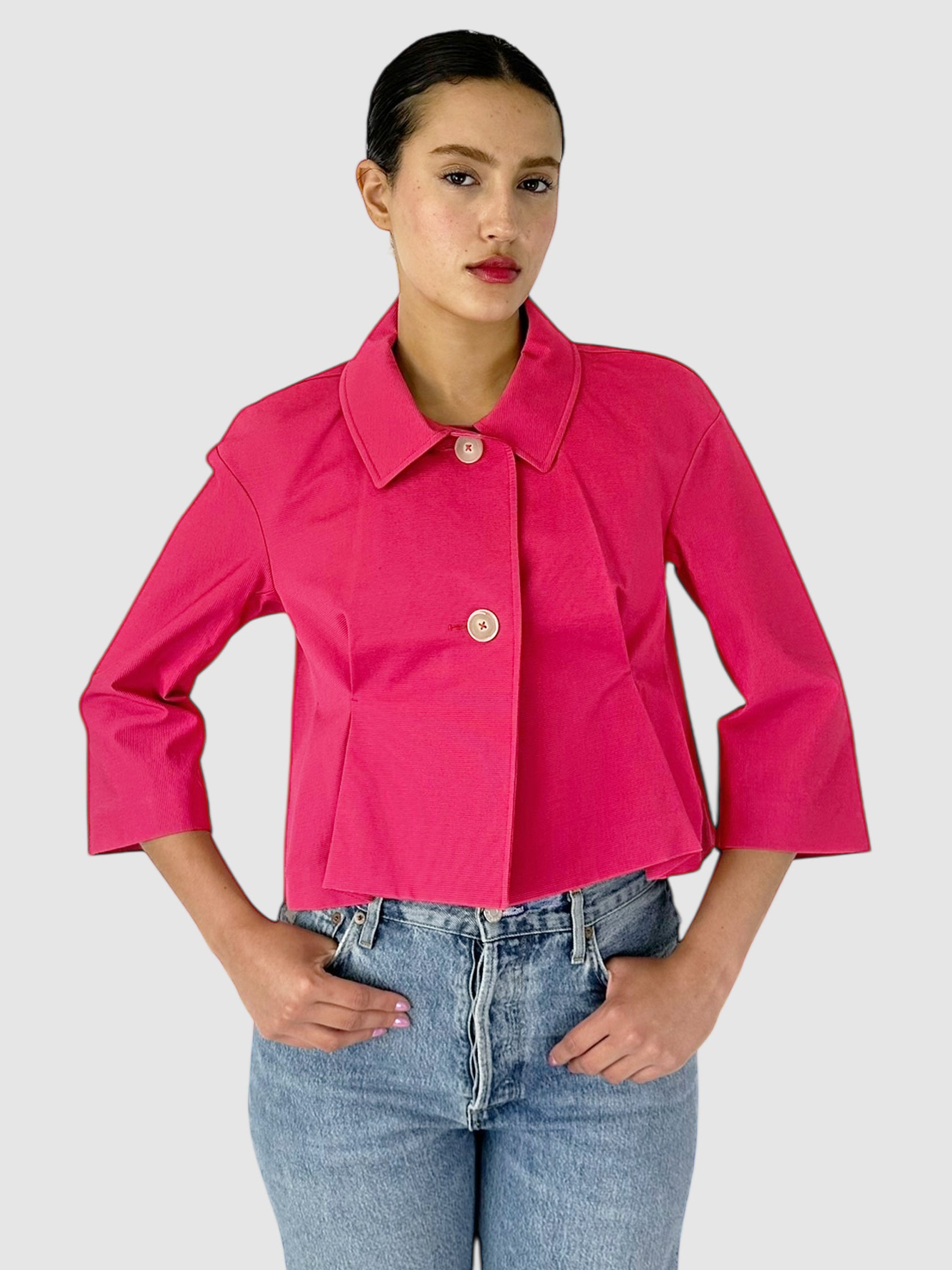 Collared Cropped Jacket