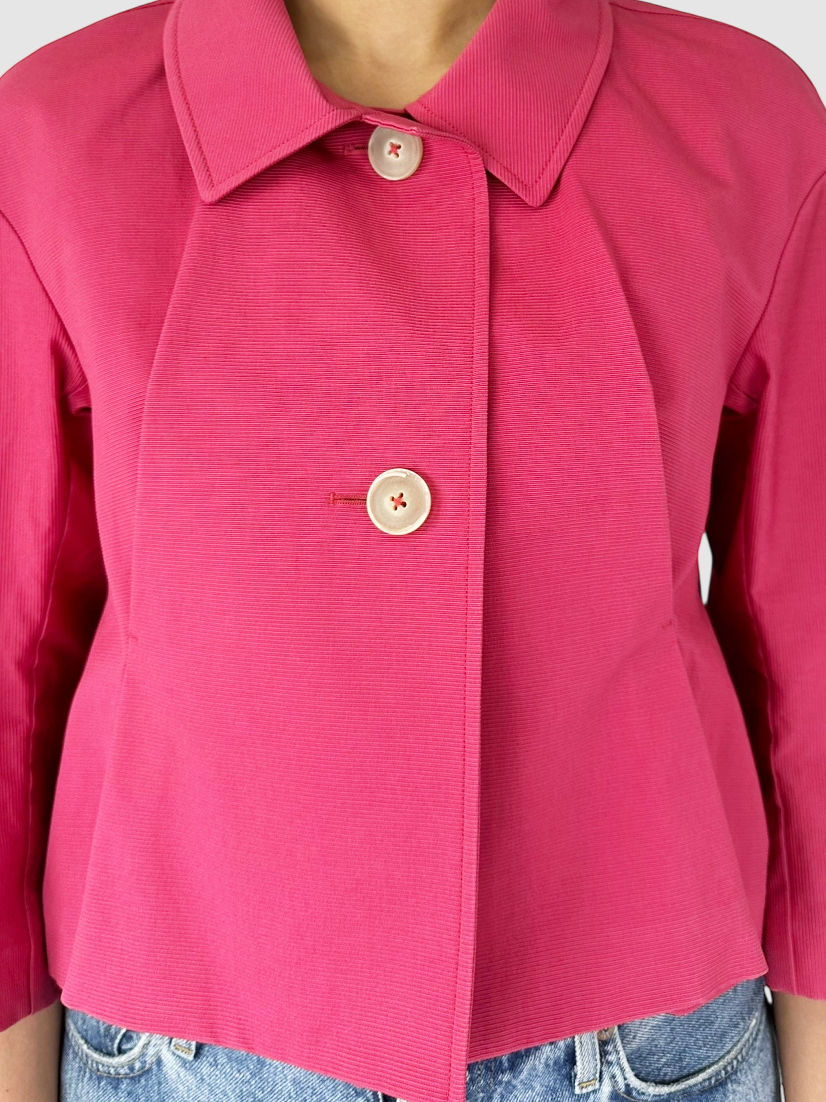 Collared Cropped Jacket