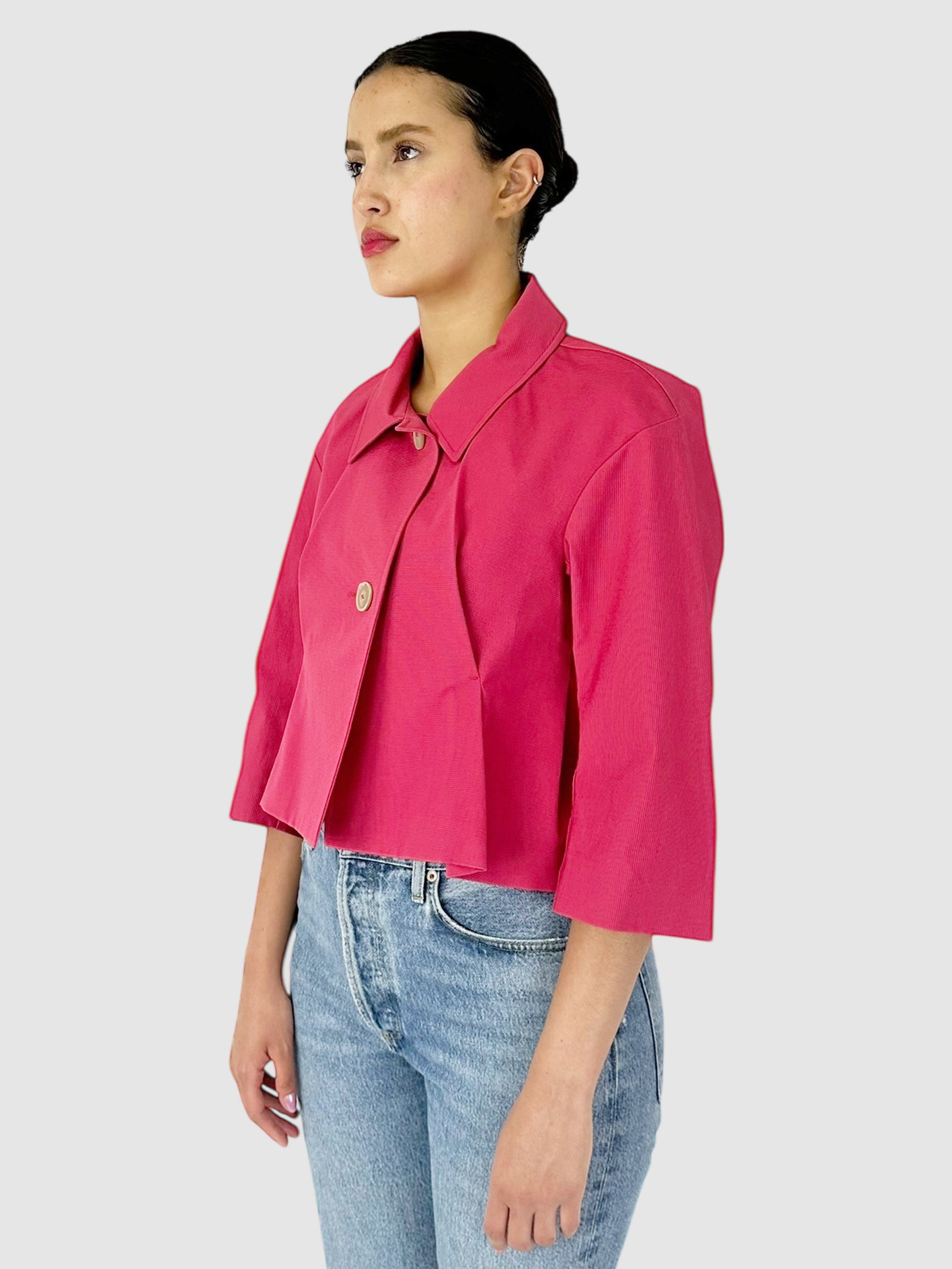 Collared Cropped Jacket