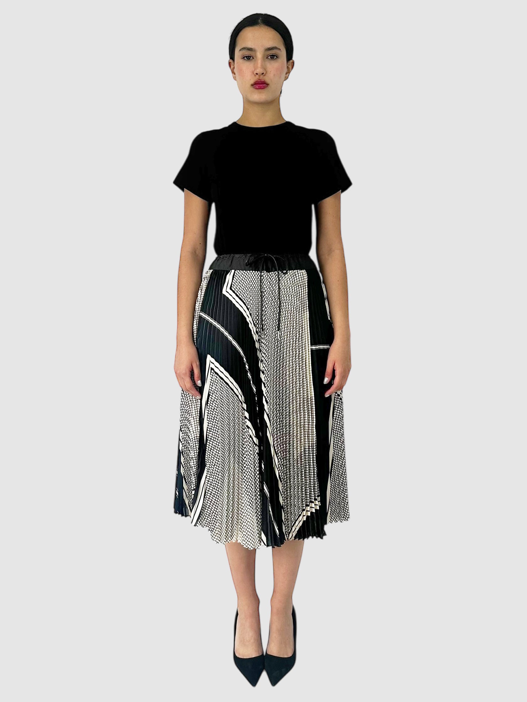 Pleated Midi Dress