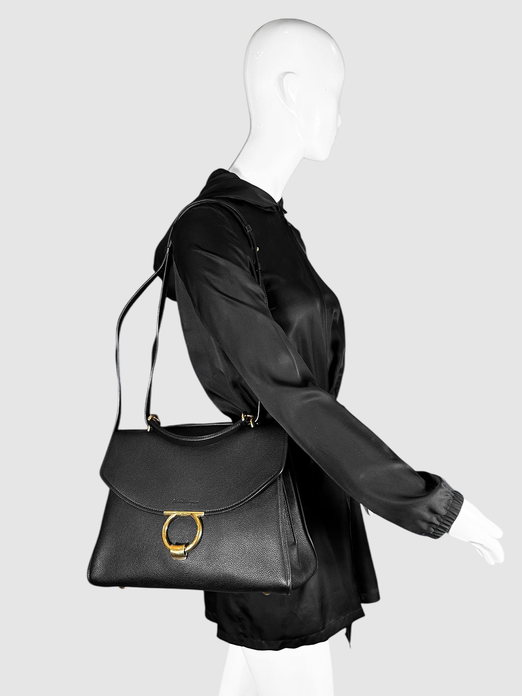 Gancini Top Handle Bag