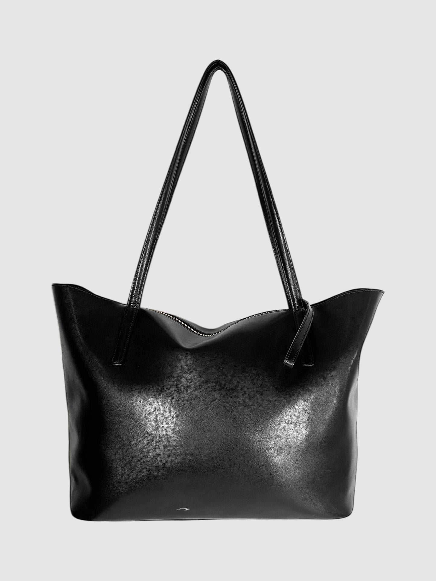 Leather Gancini Tote Bag