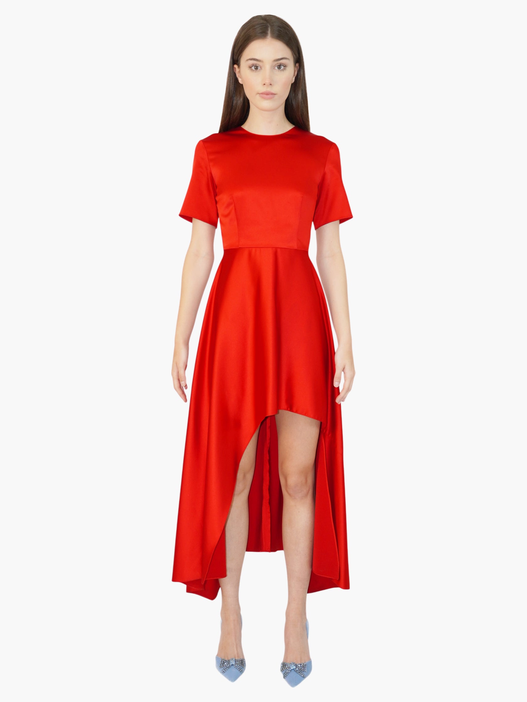 Satin High Low Dress