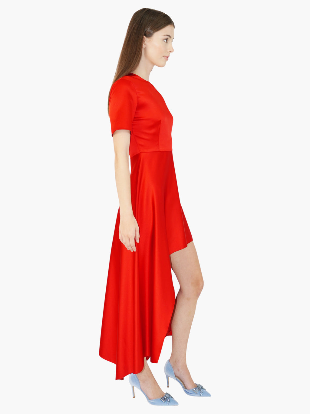 Satin High Low Dress