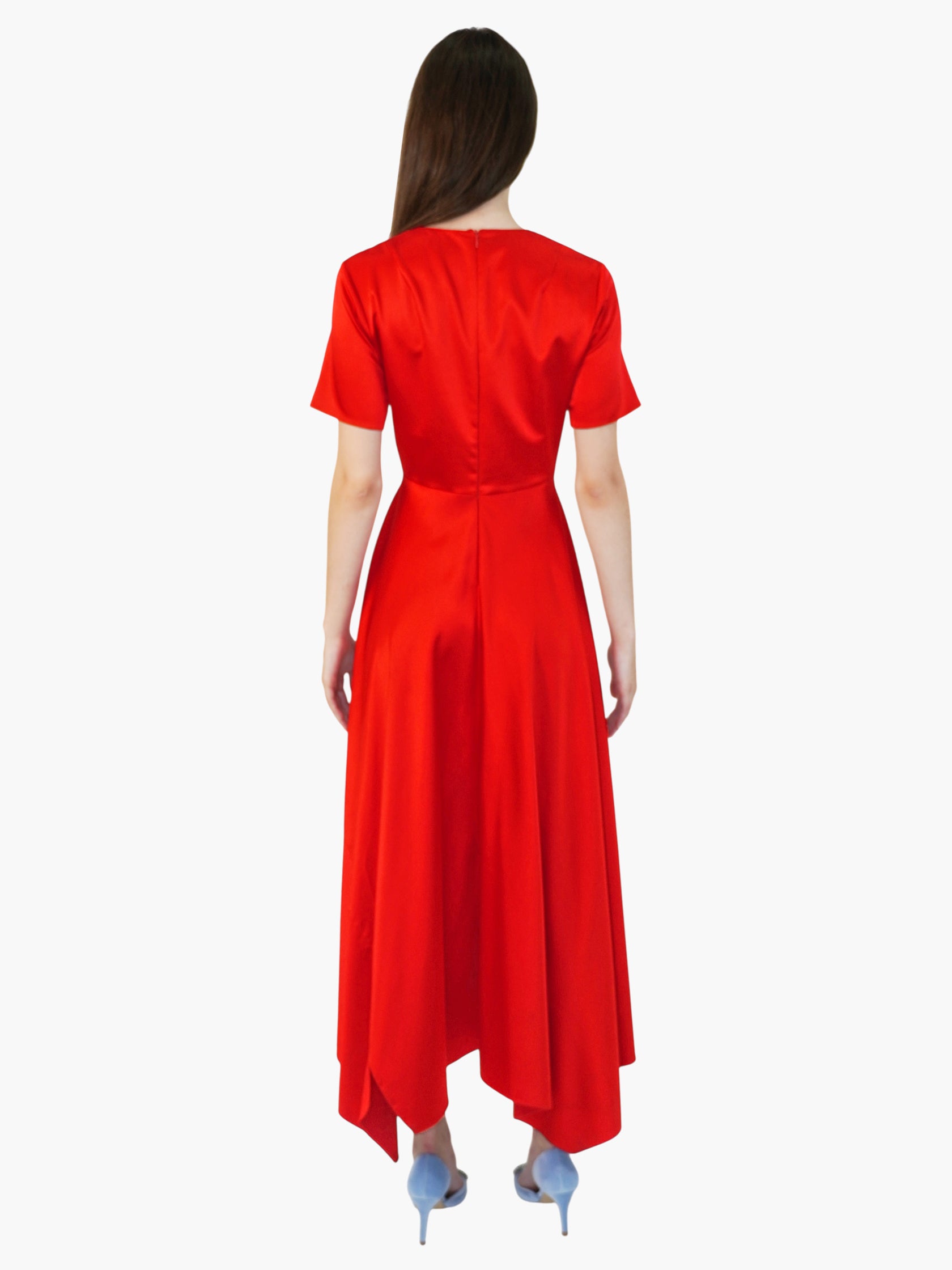 Satin High Low Dress